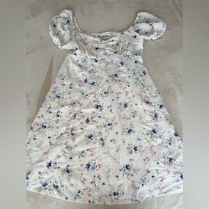 No Boundaries Floral White Dress Country